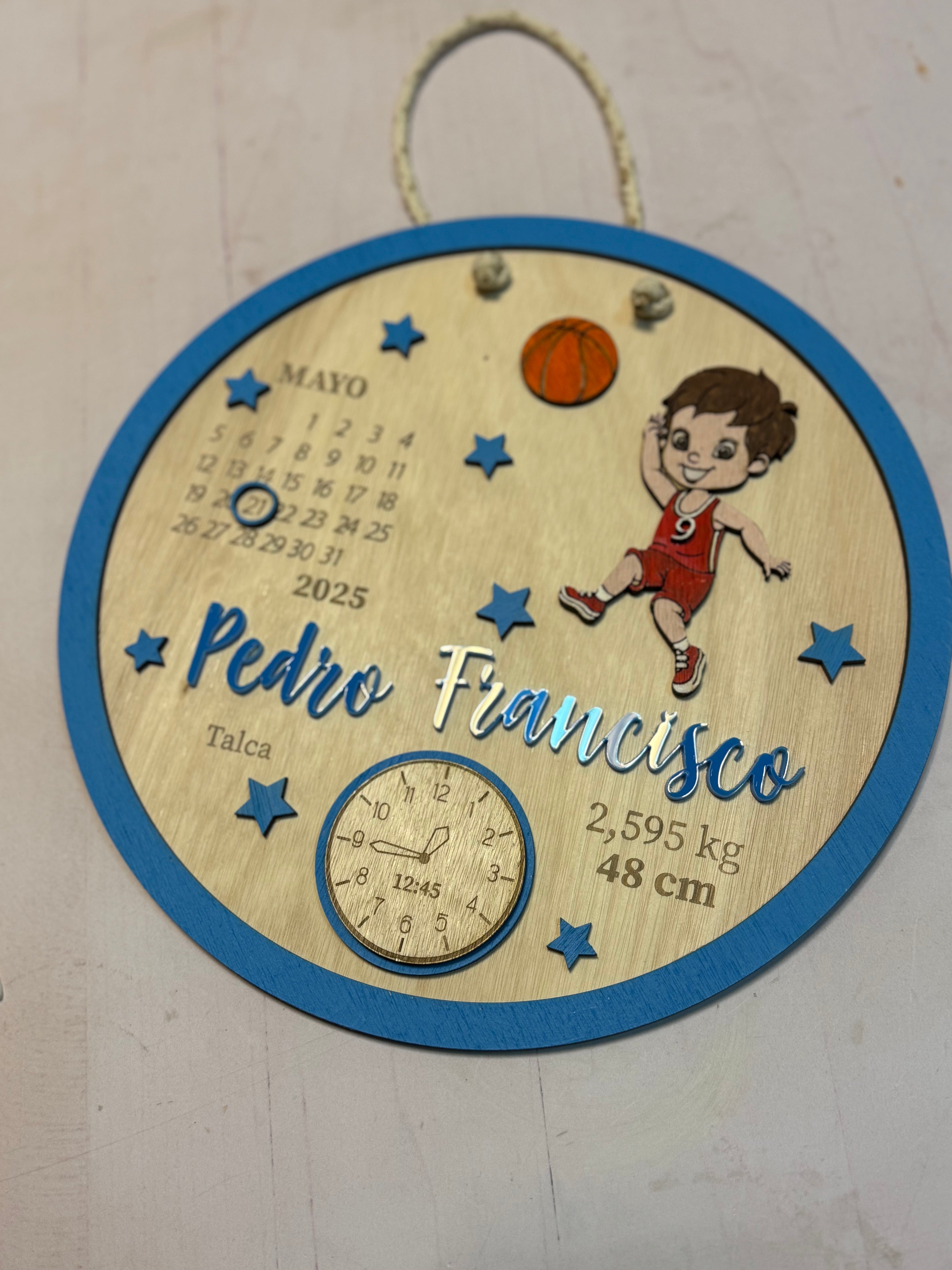 Cartel de nacimiento basquetbol
