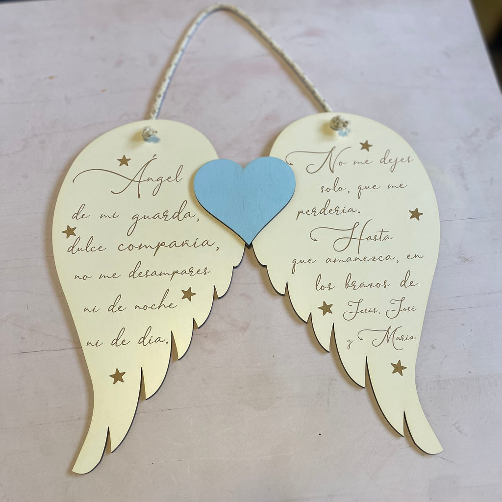 Cuadro Oración Ángel de la Guarda