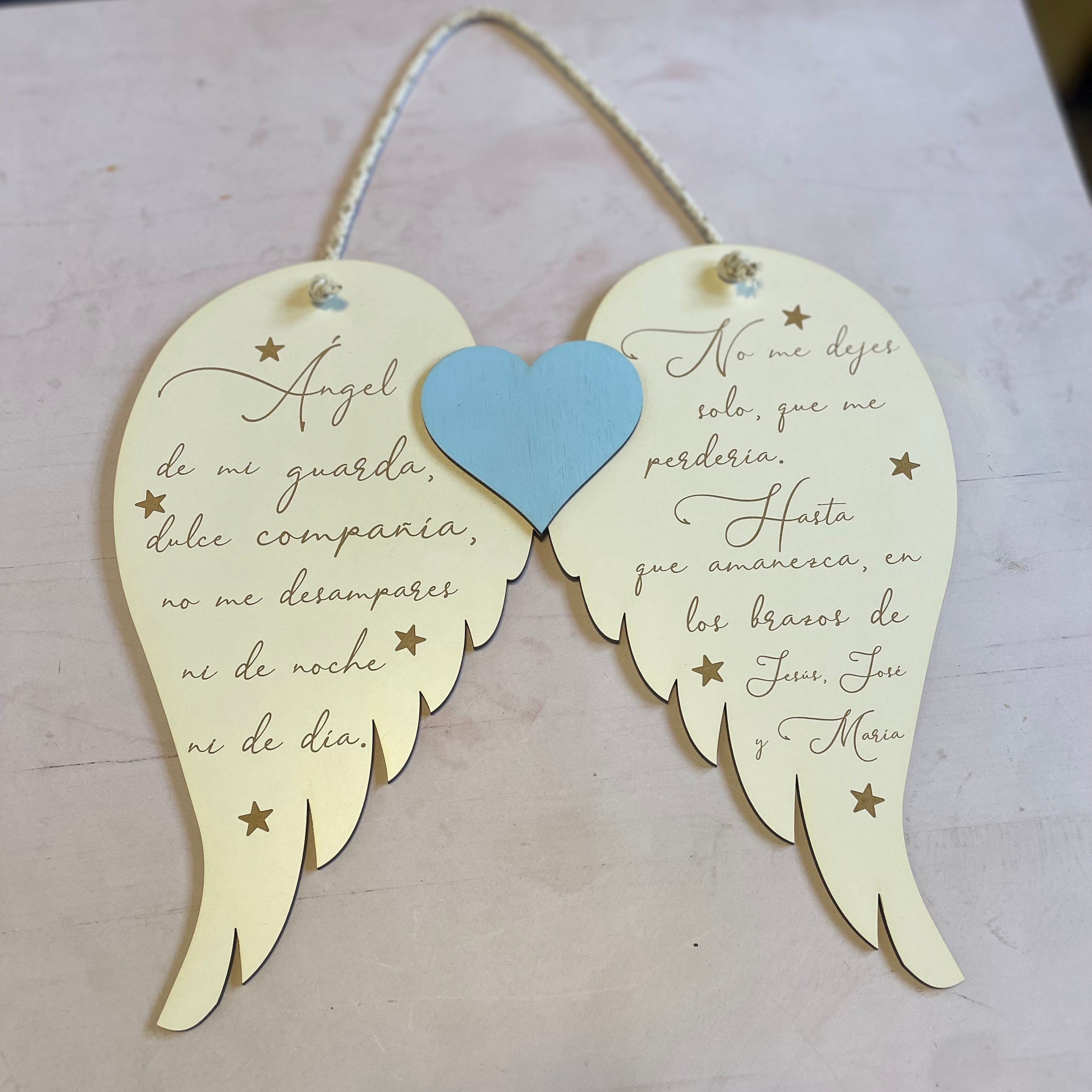 Cuadro Oración Ángel de la Guarda