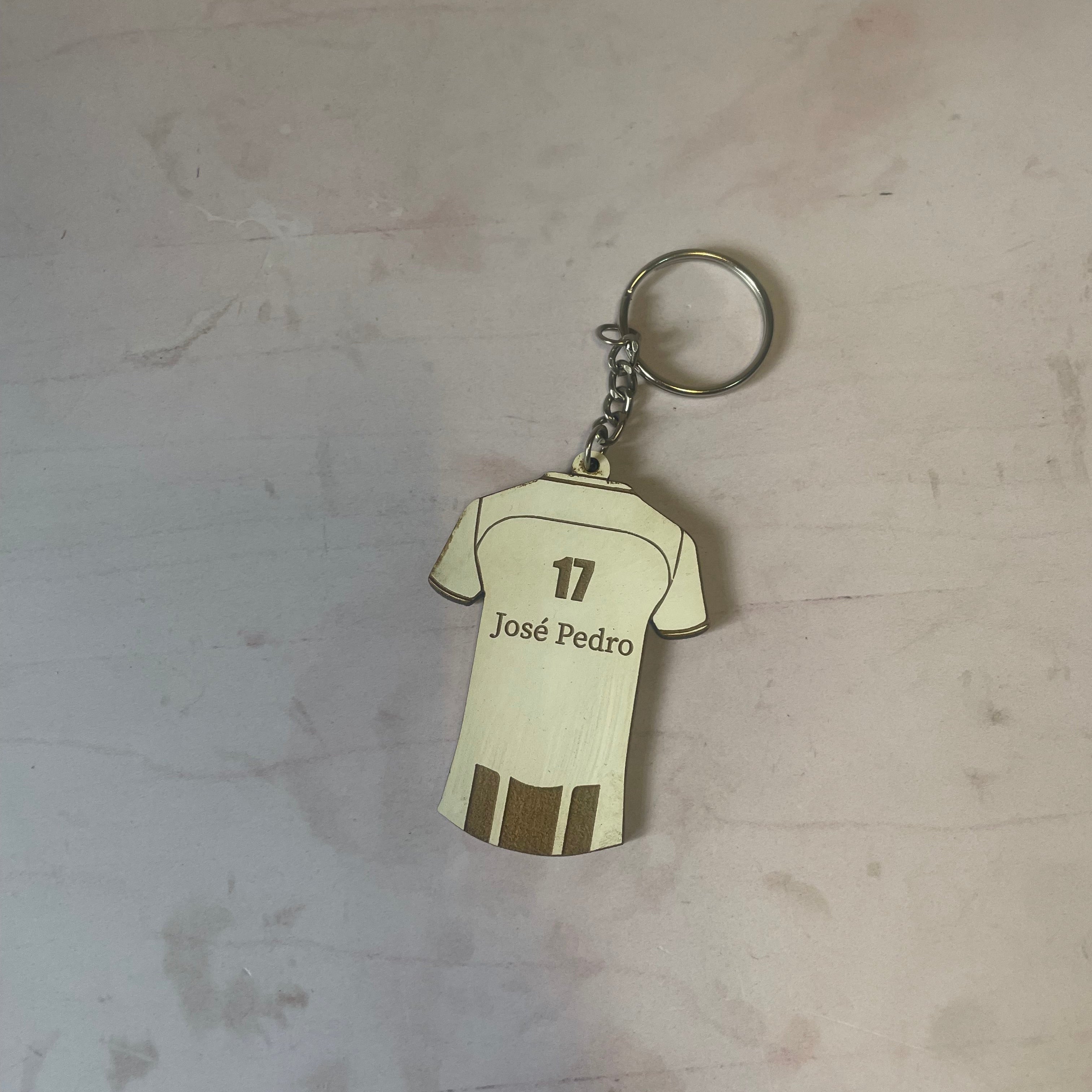 Llaveros de recuerdo camiseta fútbol
