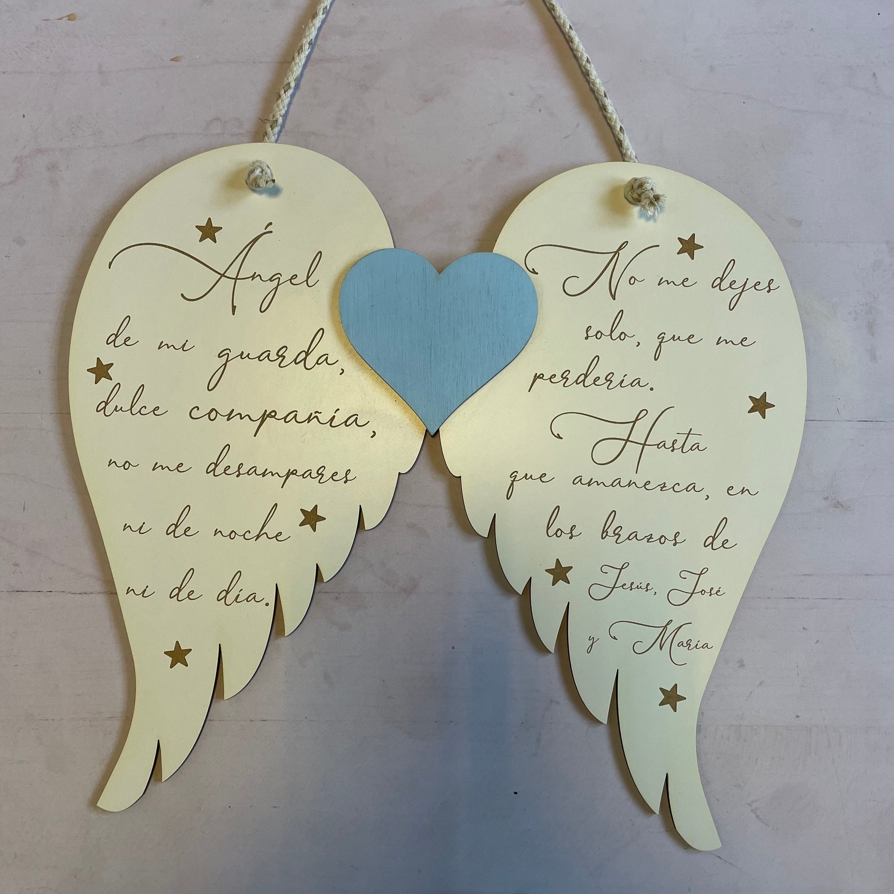 Cuadro Oración Ángel de la Guarda