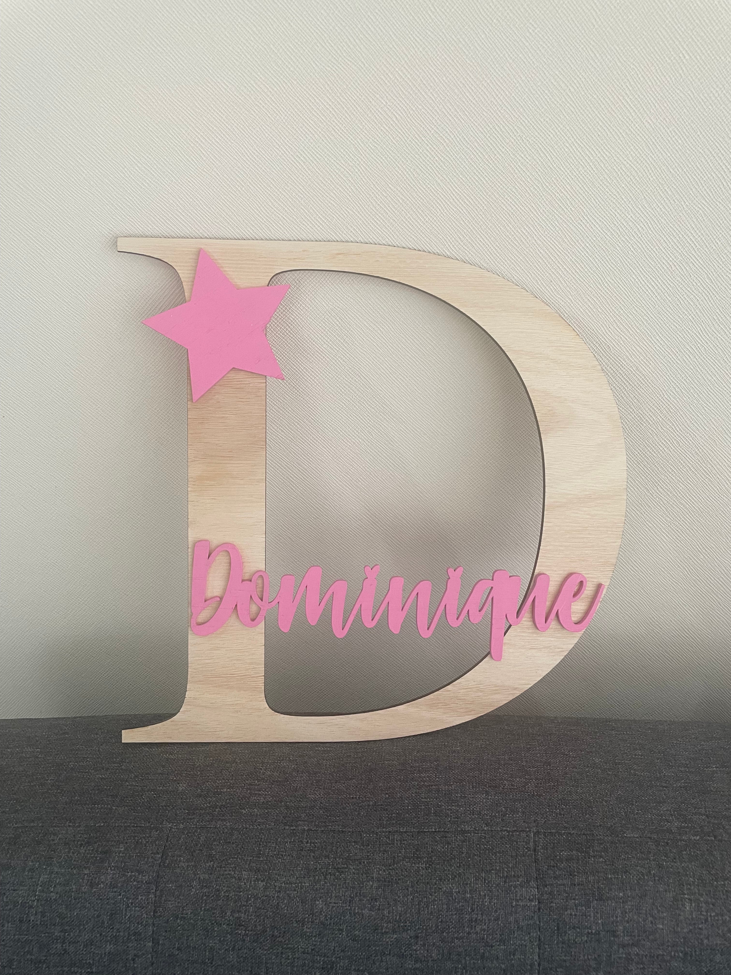 Inicial con nombre Estrella