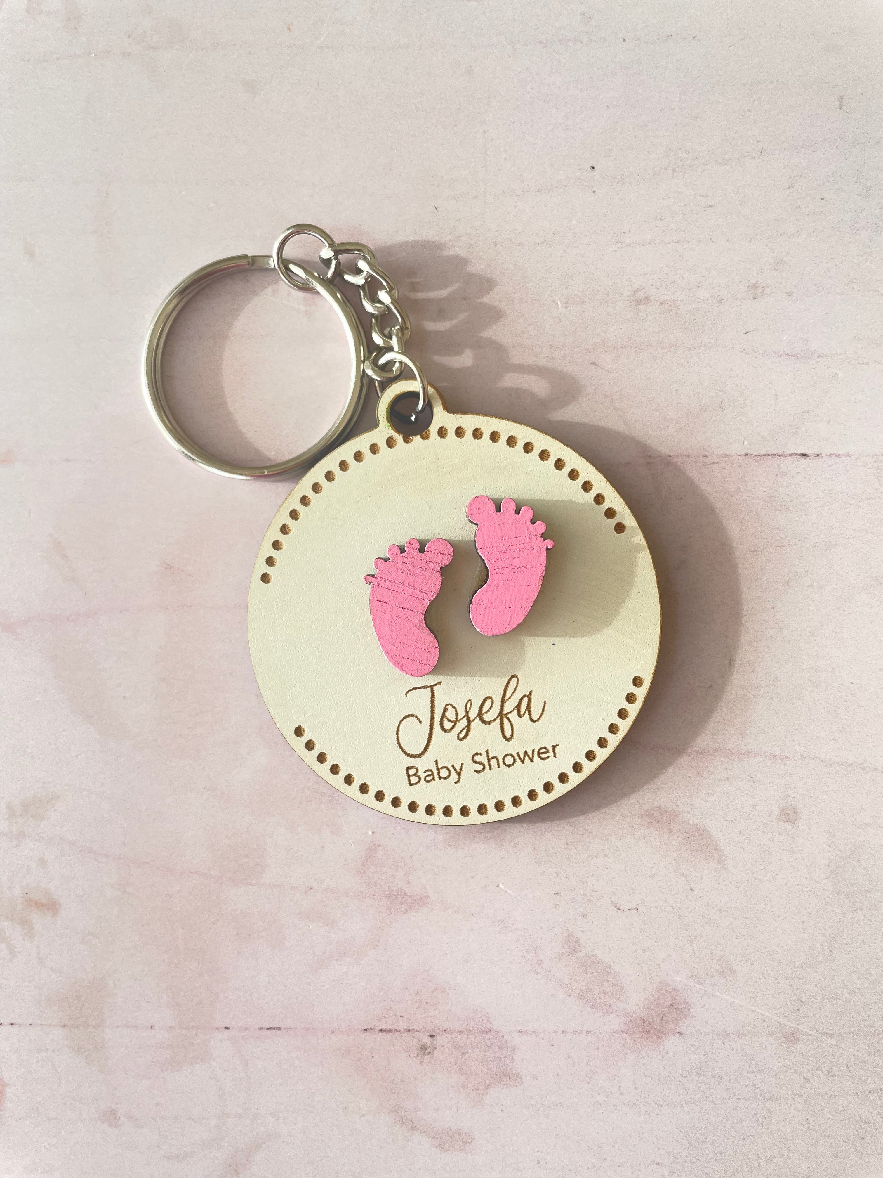 Llaveros de recuerdo para baby shower